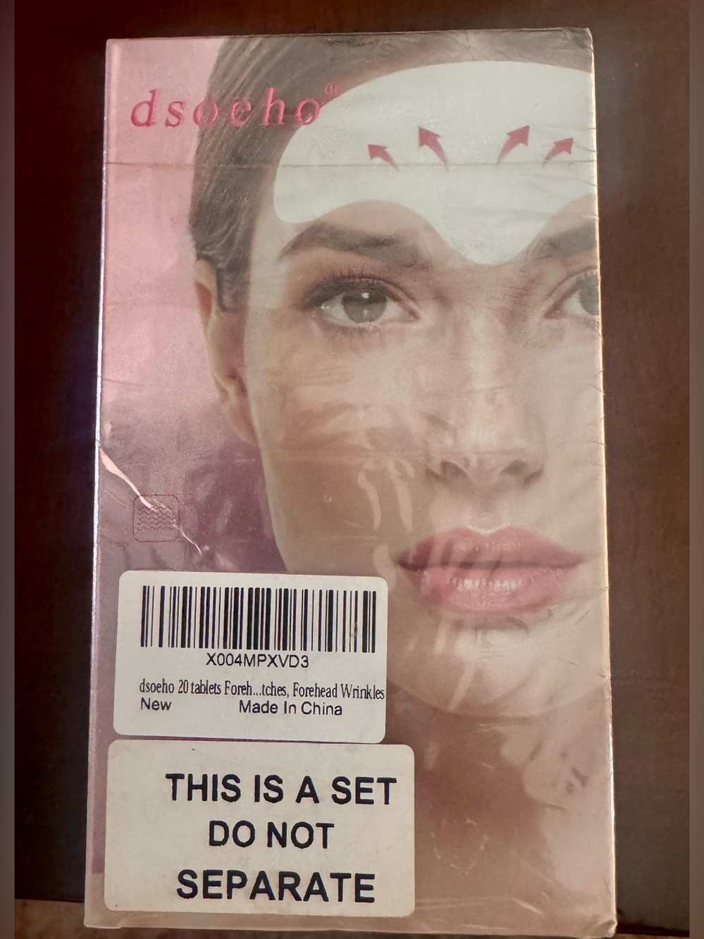 Two pack. 20 tablets Forehead Wrinkle Patches with Collagen Aloe